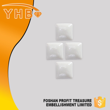 YHB Factory wholesale Square shape scented ceramic hot fix stone for clothes decoration