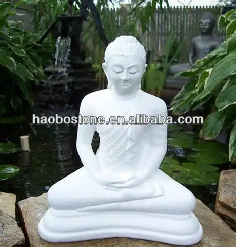 Natural Pure White Marble Wholesale Buddha Statues