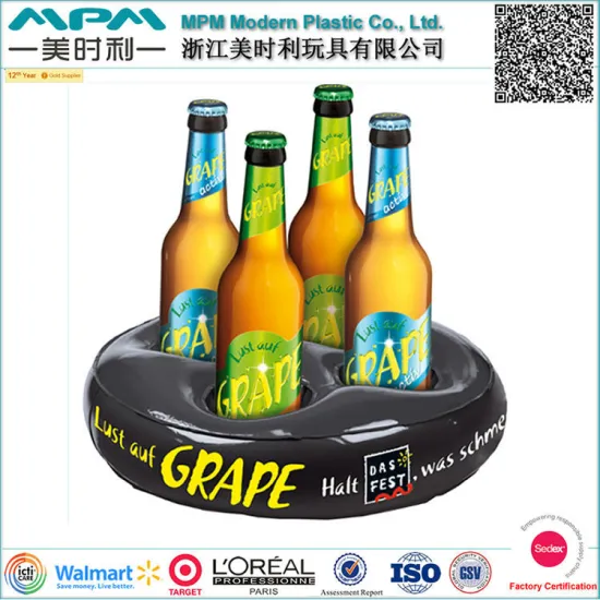 OEM floating Inflatable Beer Float Can Holder