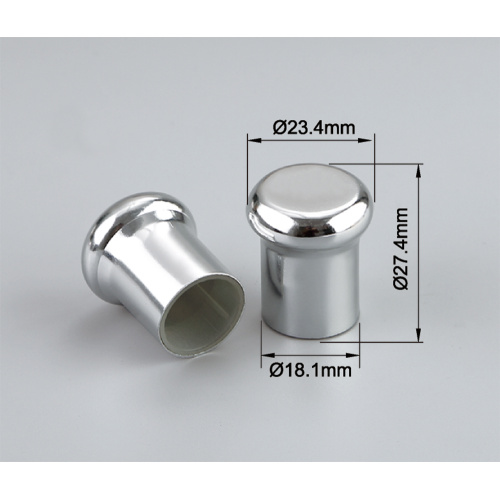18mm black silver gold aluminum perfume mist cap