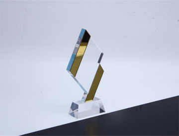 Premio acrilico diamante specchio d'oro di alta qualità