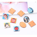 10PCS per bag Pendant Wood Vintage Charms