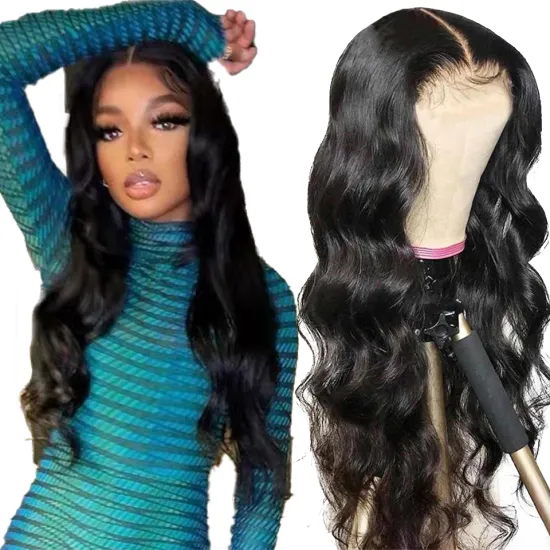 Body Wave 13x4 Transparent Swiss Lace Frontal Wig Human Hair Wigs For Black Women,Wholesale Brazilian Virgin Hair Lace Front Wig
