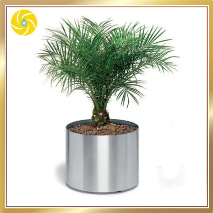 OEM Wedding House Decoration Stainless Small Metal Flower Pot