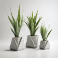 Moderner Stil minimalistischer künstlerischer Betonblüten Pot