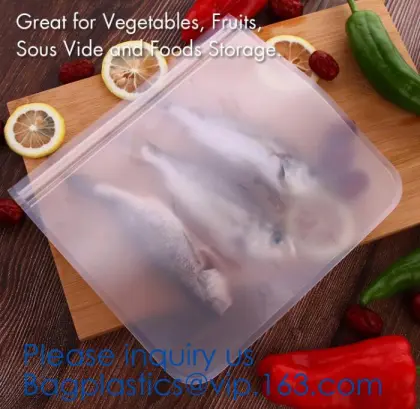 Food Fresh Bag/Food Vacuum Storage Bag/Kitchen Vacuum Bag, Food Grade Leakproof Fresh Large Zipper Freezer