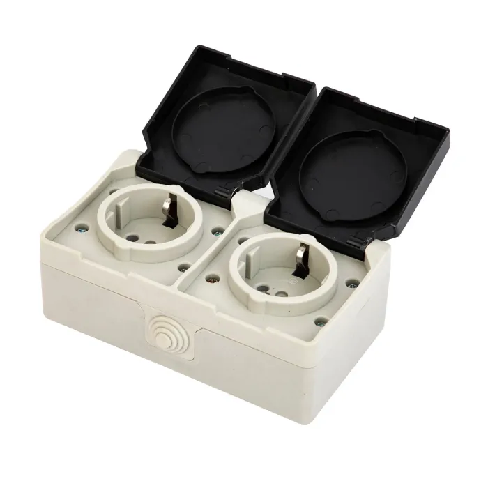 Soket Schuko Ganda Luar Ruangan 250V IP44 (S32210)