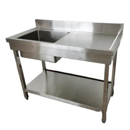 Shandong Guanbai Commercial Kitchen Equipment Stainless Steel Triple Bowl Sink