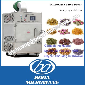 Industrial microwave mint leaf dryer