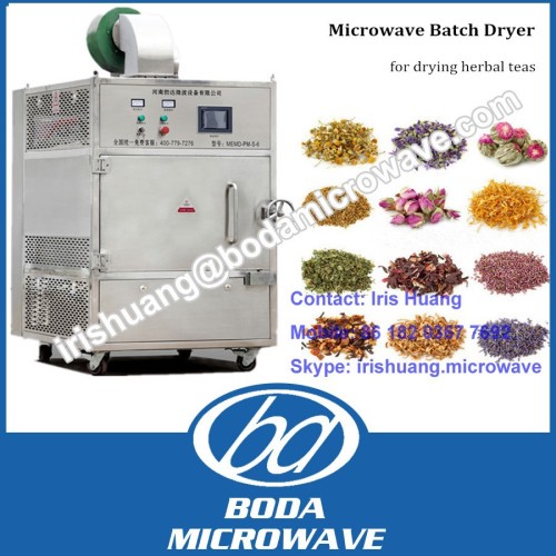 Industrial microwave hibiscus dryer