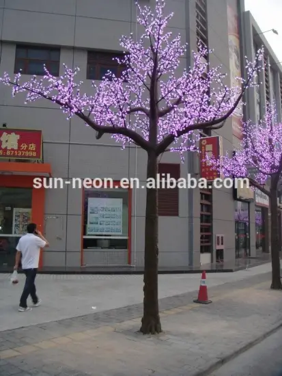 6m Artificial White LED Cherry Blossom Tree Light With CE GS RoHS
