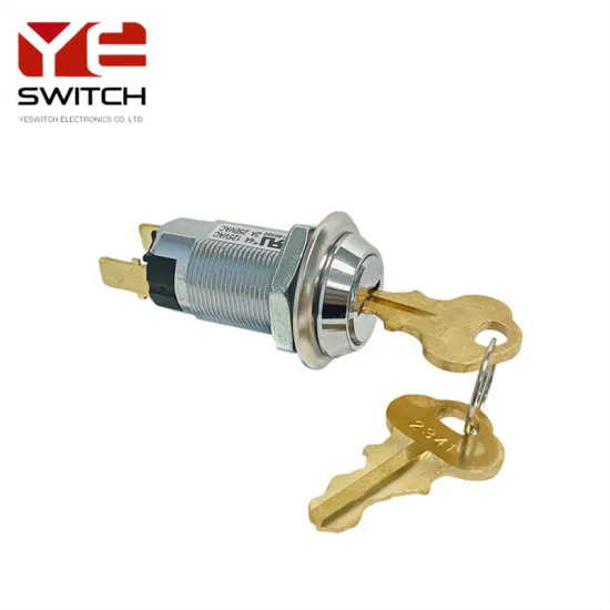 19mm Power Key Lock OFF ON SPST Switch
