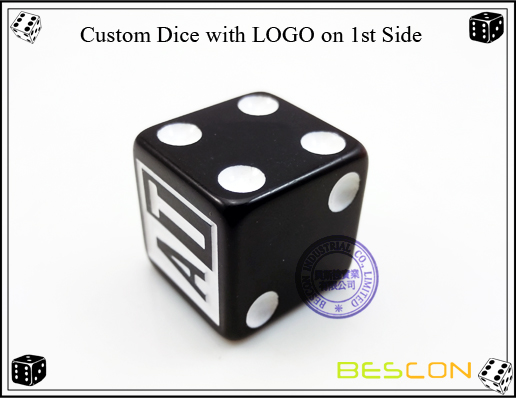 Custom Dice with LOGO on 1st Side2