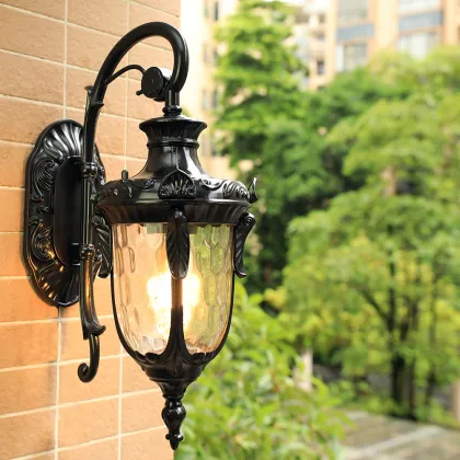 Modern Glass LED Garden Wall Lamps