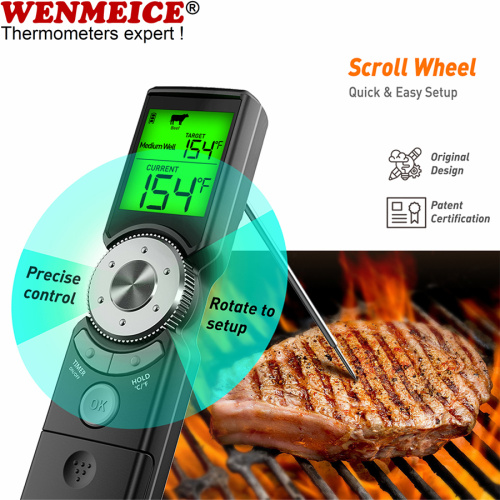 Smart Instant Read Meat Thermometer Digital med timer