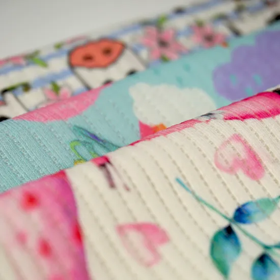 Summer Hotsale Custom Printed Rib Swim Fabric