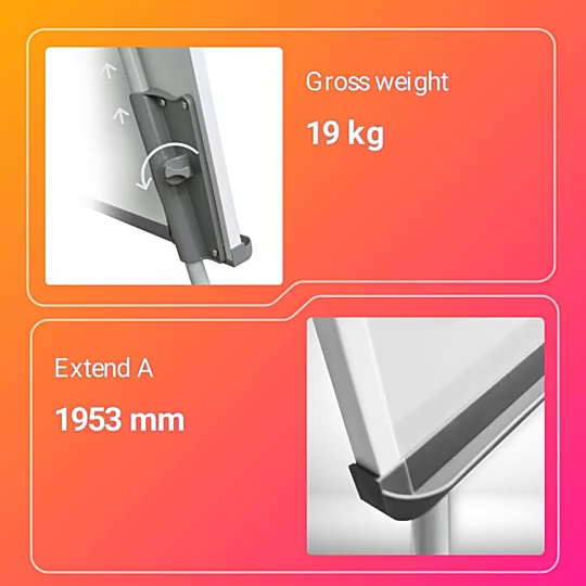 Tripod Magnetic Children Folding Whiteboards Painting Easel