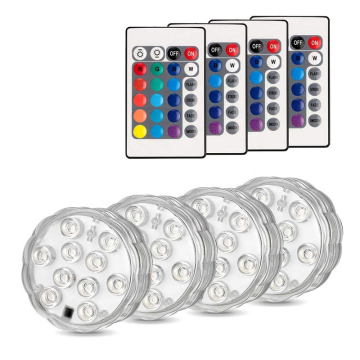 10 LED RGB Submersible Battery-Powered Waterproof Light for Aquariums, Ponds, Pools, and Gardens