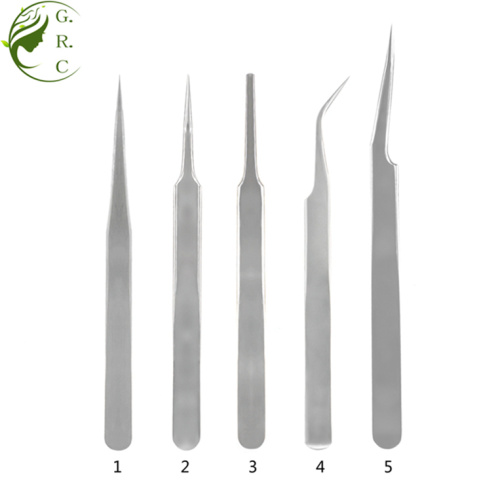 Stainless Steel Eye Lash Extension Tweezers Set