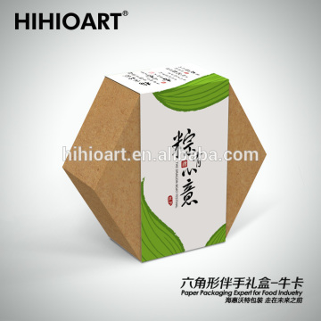 Hexagonal gift box- Kraft paper cardboard