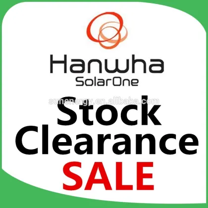 Hanwha solar panels with high efficiency cells in stock