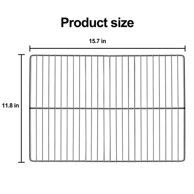 BBQ Wire Grill Mesh Grate front size