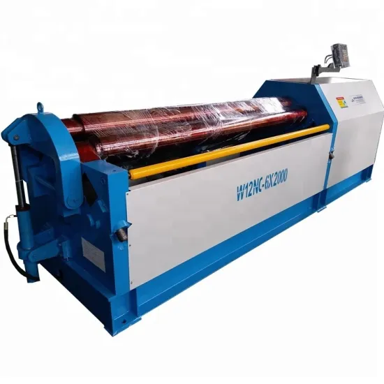 W12 Series Hydraulic 4-Roll Sheet Plate Bending Machine with Display
