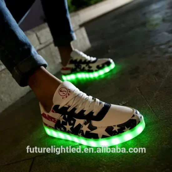 Mens and Women Fashion Colorful Battery Operated Led Shoes Light for Adults