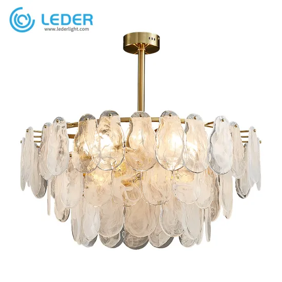 LEDER Glass Crystal Hanging Lights
