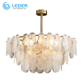 Lampes suspendues en cristal de verre LEDER