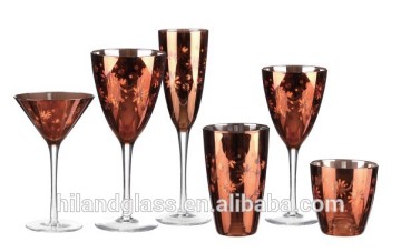 Promotional wholesale electroplated champagne glass
