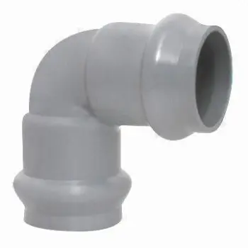UPVC Pipe Fitting with Rubber Ring Joint, Used for Water Supply, Available in Dark and Light Gray