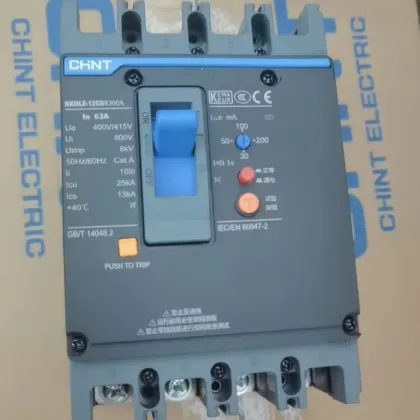 Chint NXMLE Series Earth Leakage Circuit Breakers 125A-630A MCCB