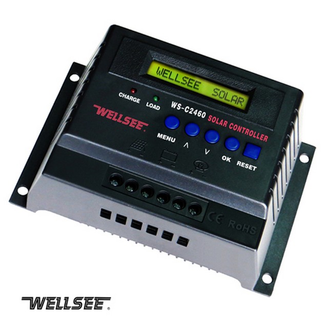 Wellsee Pwm Solar Charge Controller With Lcd Ws-c2460 60a 12v/24v 