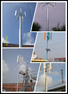 5kW wind generator with solar panel for home