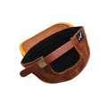 5 paneel bruine corduroy snapback cap