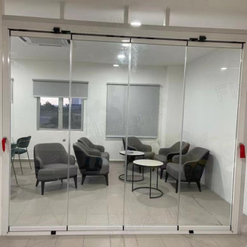 Transparent Frameless Folding Glass Door with Special Lock