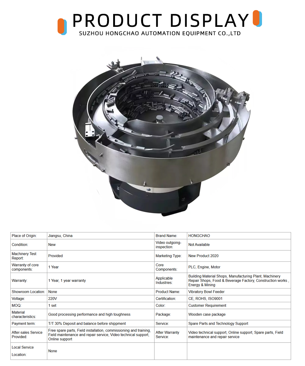 Vibratory Bowl Feeder With Long Linear Track x