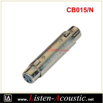 CB015/N 3-pin XLR Famale to Famale Cable Connector