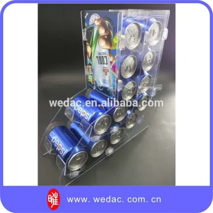 Self-dispensing shelves for use in displaying and dispensing products in supermarket