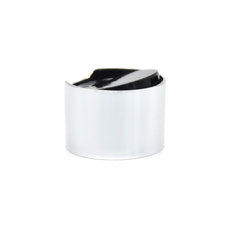 Aluminium Silber 24/410 Doppelwand Plastikplastik -Scheiben -Top -Kappe für Shampooflasche
