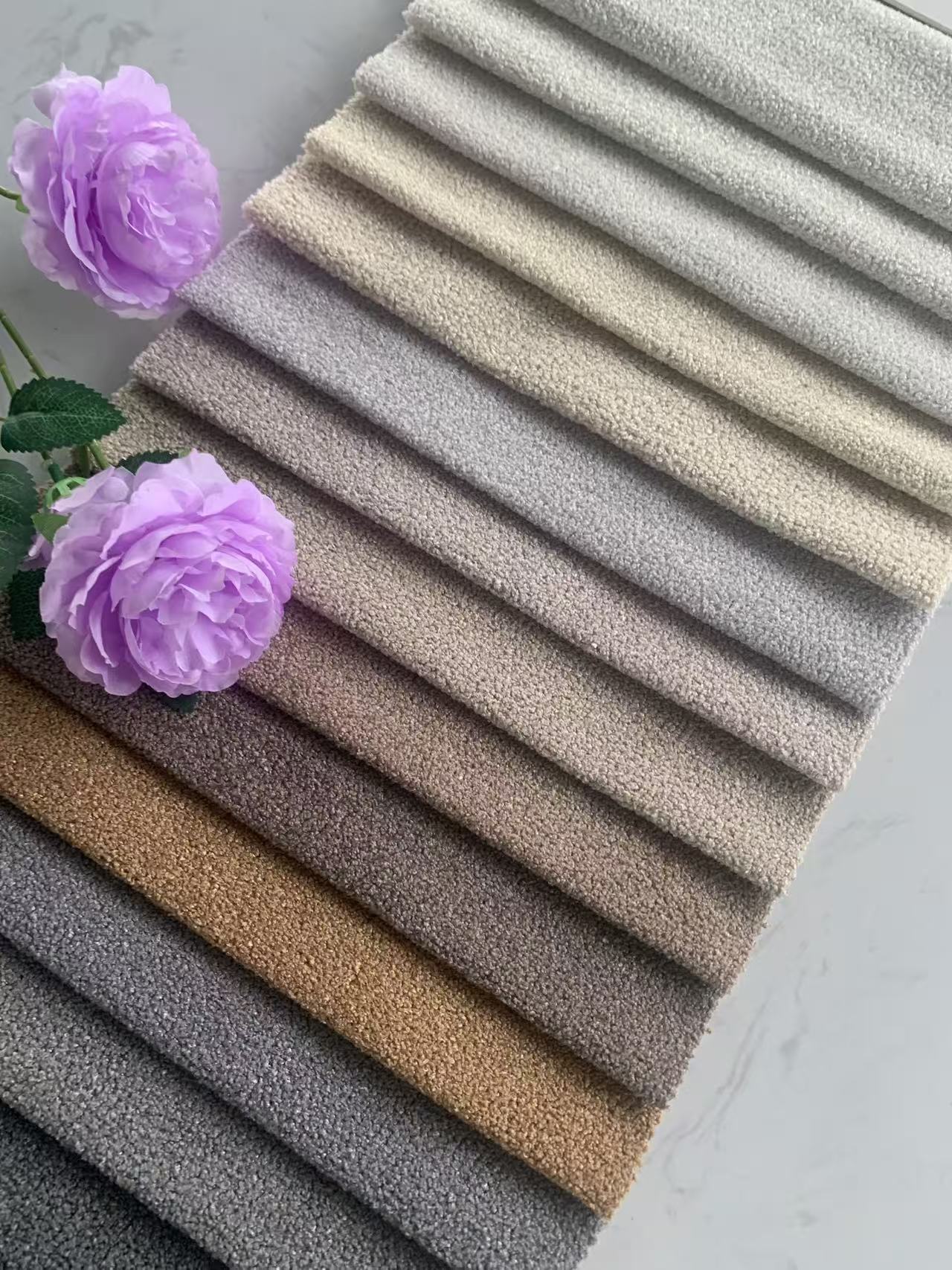 Soft bouclé fabric