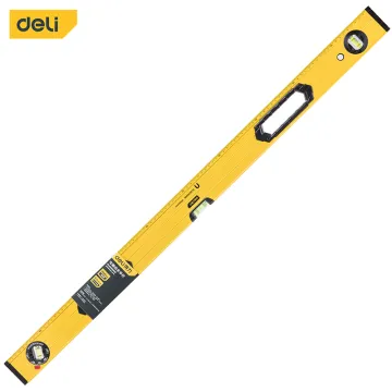 DELI TOOLS 1000MM 1200MM High Accuracy Ajustable Measuring Instruments Aluminum Alloy Spirit Level