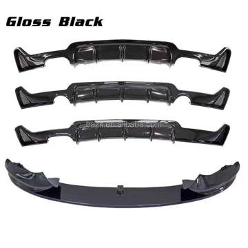 Glossy Black Rear Lip and Diffuser for BMW M Performance F32 F36