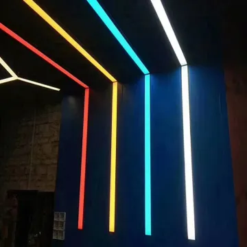 Modern Custom Shape LED Linear Light 1.2m/4ft Ceiling Pendant, Linkable Hanging Light