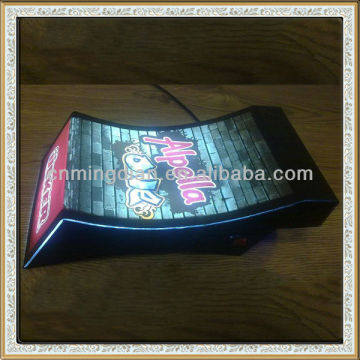 China manufacturer led acrylic Cash tray, customized led acrylic coin/cash tray holder