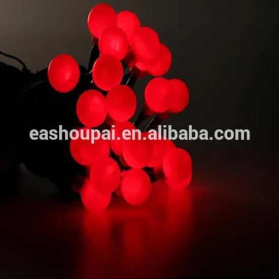 5M globle chritsmas ball string indoor/outdoor decorative Red/bule/green/yellow/RGB large Berry lights 50LED