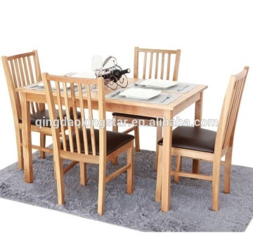 modern wooden dining table and chairs