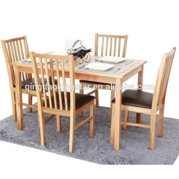 modern wooden dining table and chairs