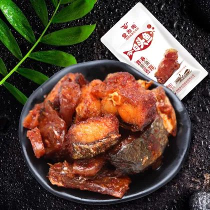 Brand Wholesale Fried Spicy Fish Steak Meat Easy Delicious Snacks